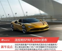 百公里加速2.5s/2021年推出 法拉利SF90 Spider发布