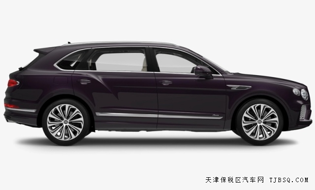 2024款宾利添越加长4.0T雅度版深李紫典雅色港口现车